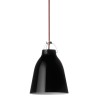 Caravaggio P1 – Glossy black + Red cable - Fritz Hansen