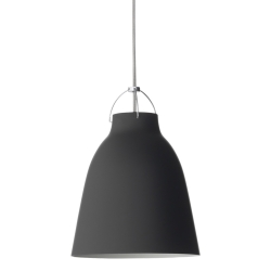 Caravaggio P2 – Noir mat + Fil gris - Fritz Hansen