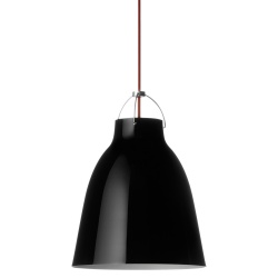 Caravaggio P2 – Glossy black + Red cable - Fritz Hansen