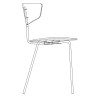 chaise Herman - assise tapissée - Ferm Living