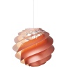 copper S - Swirl 3 (1313SCP) pendant - Le Klint