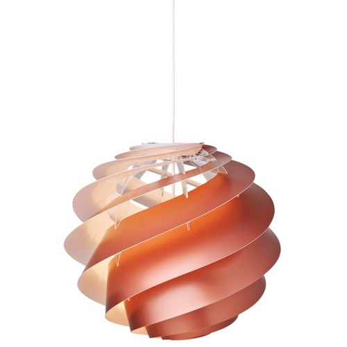 copper M - Swirl 3 (1313MCP) pendant - Le Klint