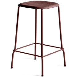 Fall red / Fall red metal legs - Soft Edge 30 barstool* - HAY