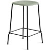 dusty green / black metal legs - Soft Edge 30 barstool* - HAY