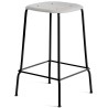 soft grey / black metal legs - Soft Edge 30 barstool - HAY