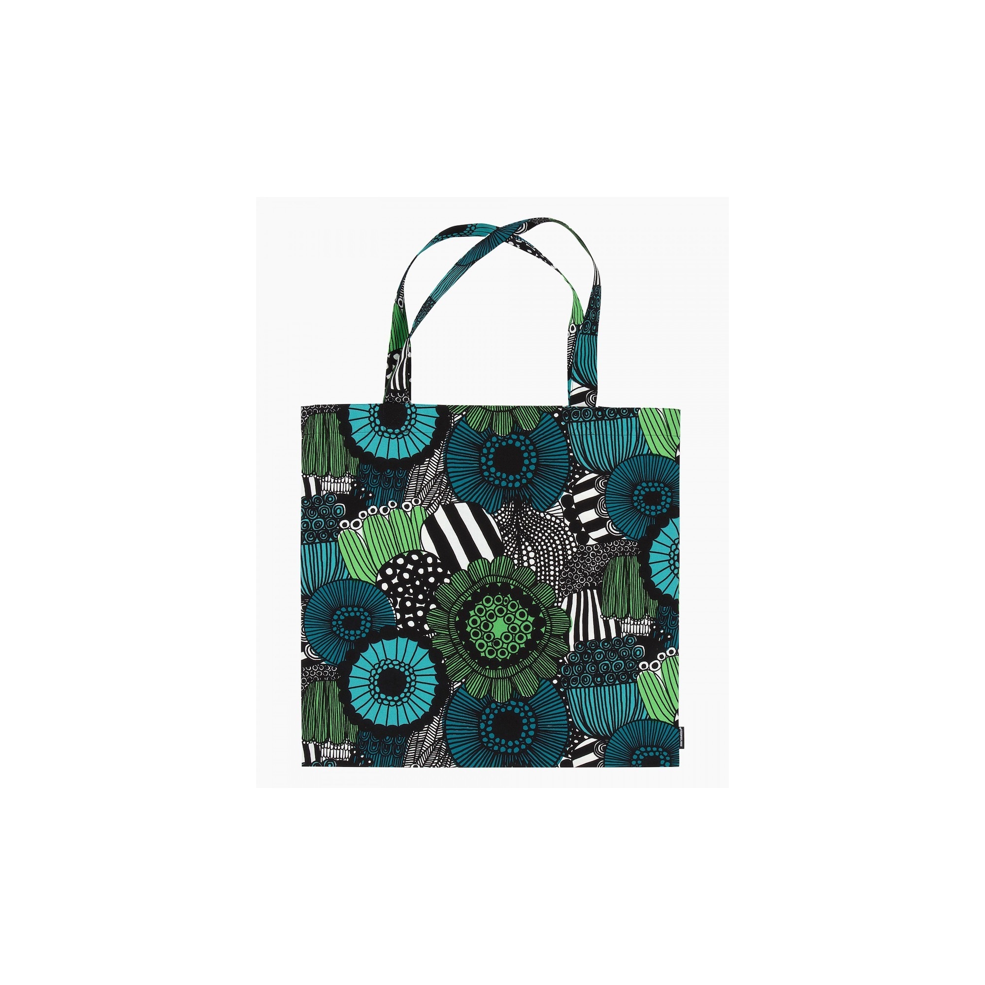 Pieni Siirtolapuutarha blanc, vert, noir 160 – Tote Bag Marimekko - 44x43 cm