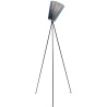 Oslo Wood floor lamp - green lampshade - black legs - Northern