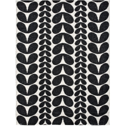 black - 150x200cm - Karin - plastic rug