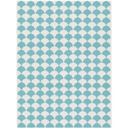 bleu piscine - 150x200cm - Gerda - tapis plastique