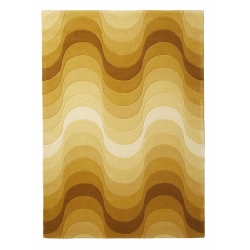 jaune - tapis Wave 240 x 170 cm - Verpan