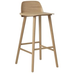 chêne - tabouret de Bar Nerd (H65 ou 75 cm) - Muuto