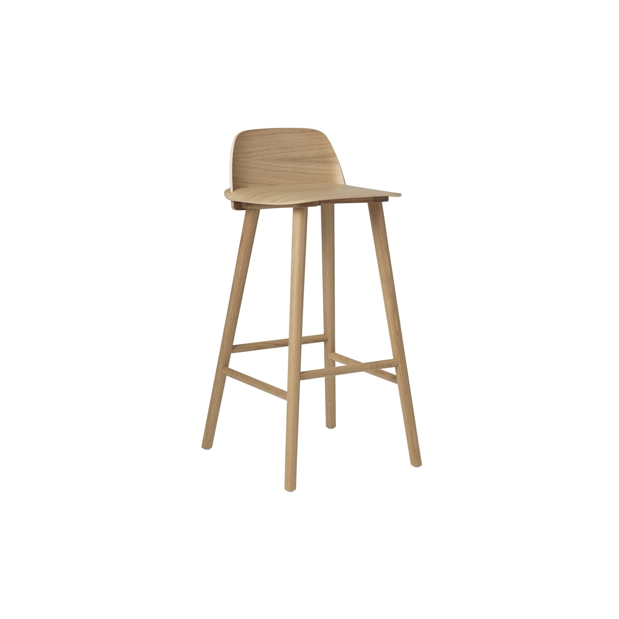 chêne - tabouret de Bar Nerd (H65 ou 75 cm) - Muuto