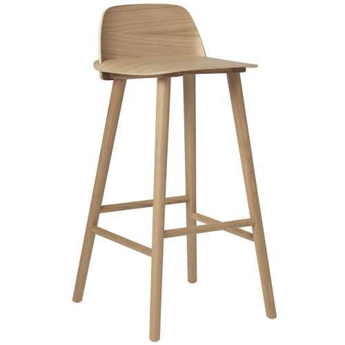 chêne - tabouret de Bar Nerd (H65 ou 75 cm) - Muuto