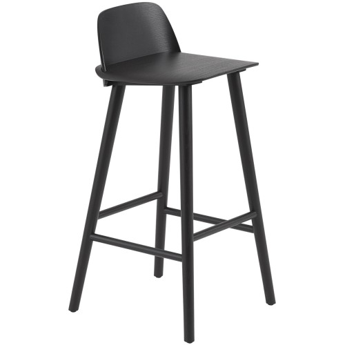 black - Nerd bar or counter stool - Muuto