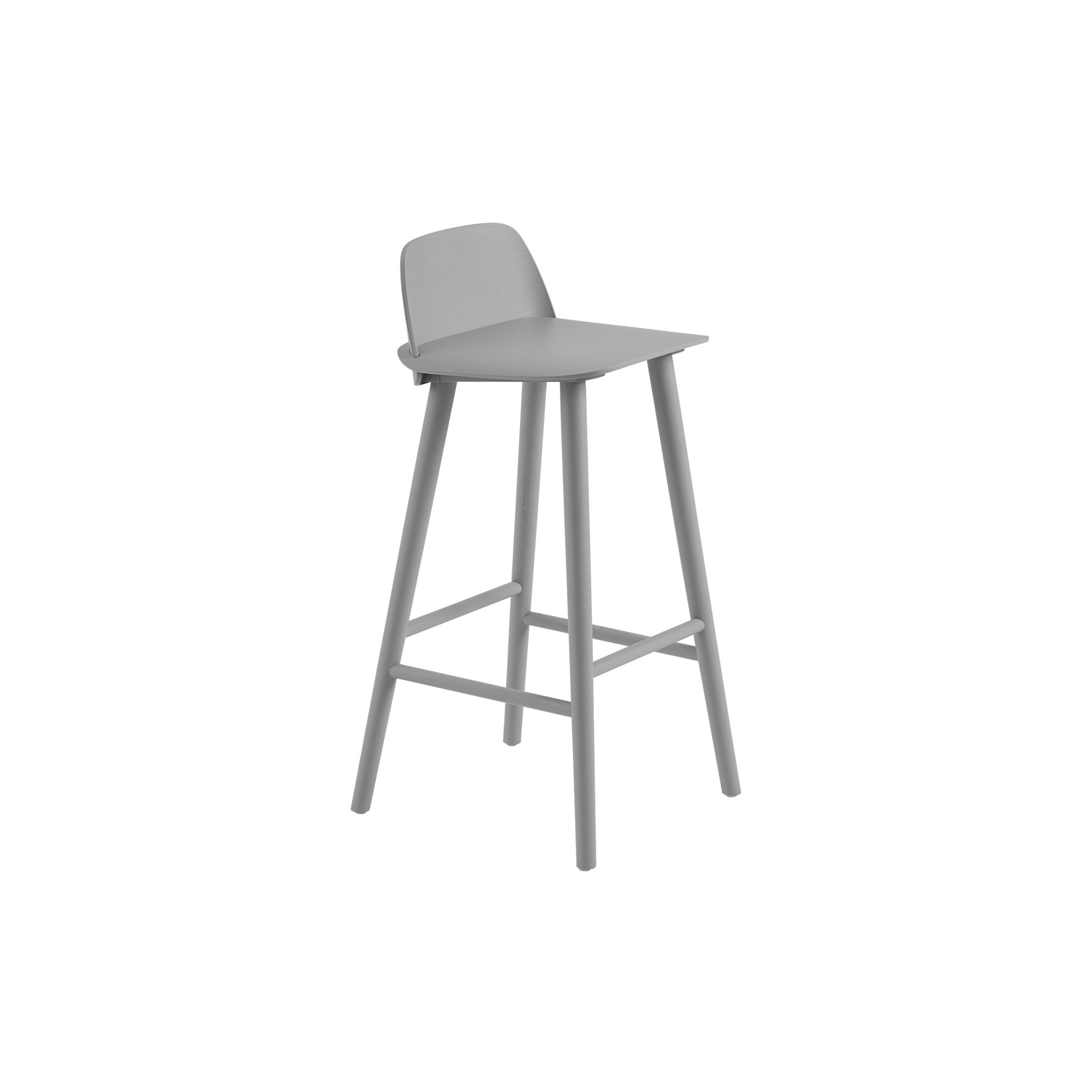 gris - tabouret de Bar Nerd (H65 ou 75 cm) - Muuto