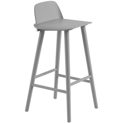 gris - tabouret de Bar Nerd (H65 ou 75 cm) - Muuto