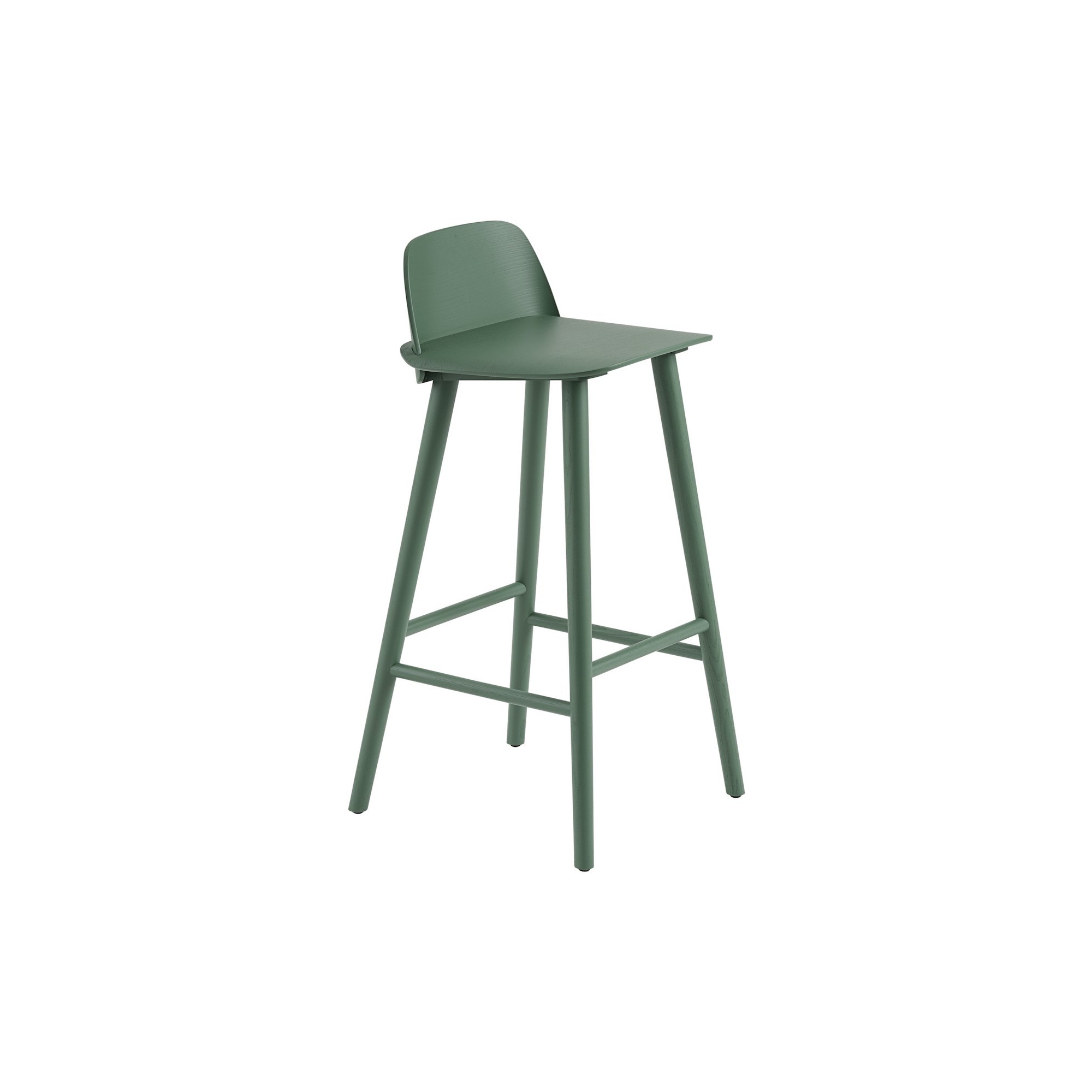 green - Nerd bar or counter stool - Muuto