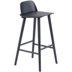 bleu nuit - tabouret de Bar Nerd (H65 ou 75 cm) - Muuto