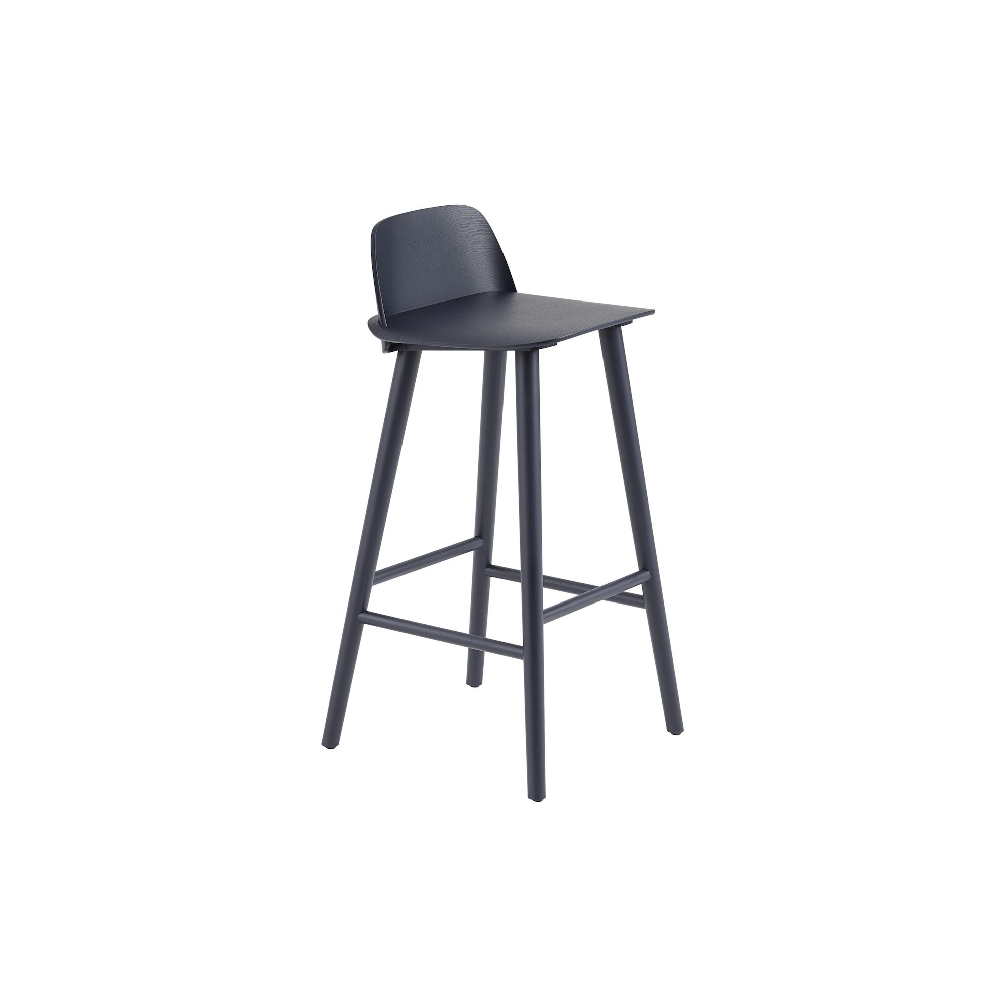 bleu nuit - tabouret de Bar Nerd (H65 ou 75 cm) - Muuto