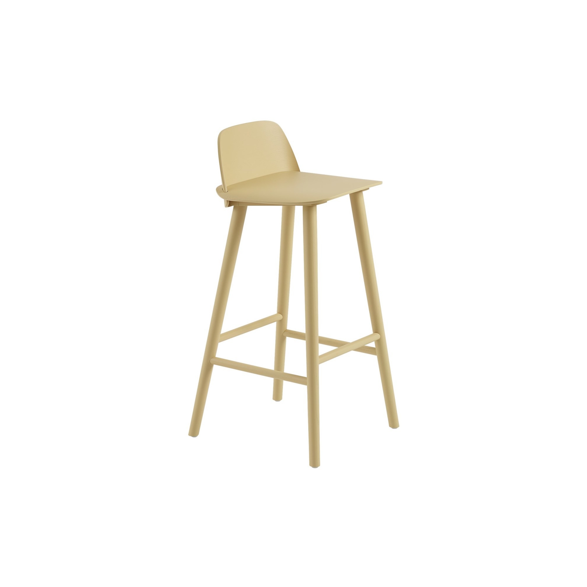 jaune sable - tabouret de Bar Nerd (H65 ou 75 cm) - Muuto