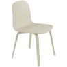 sand - wooden base Visu chair - Muuto