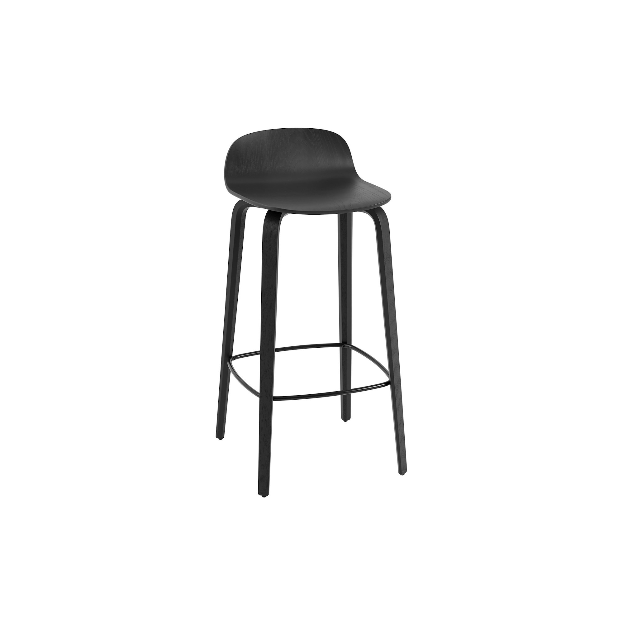 black - Visu bar or counter stool - Muuto