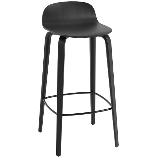 black - Visu bar or counter stool - Muuto