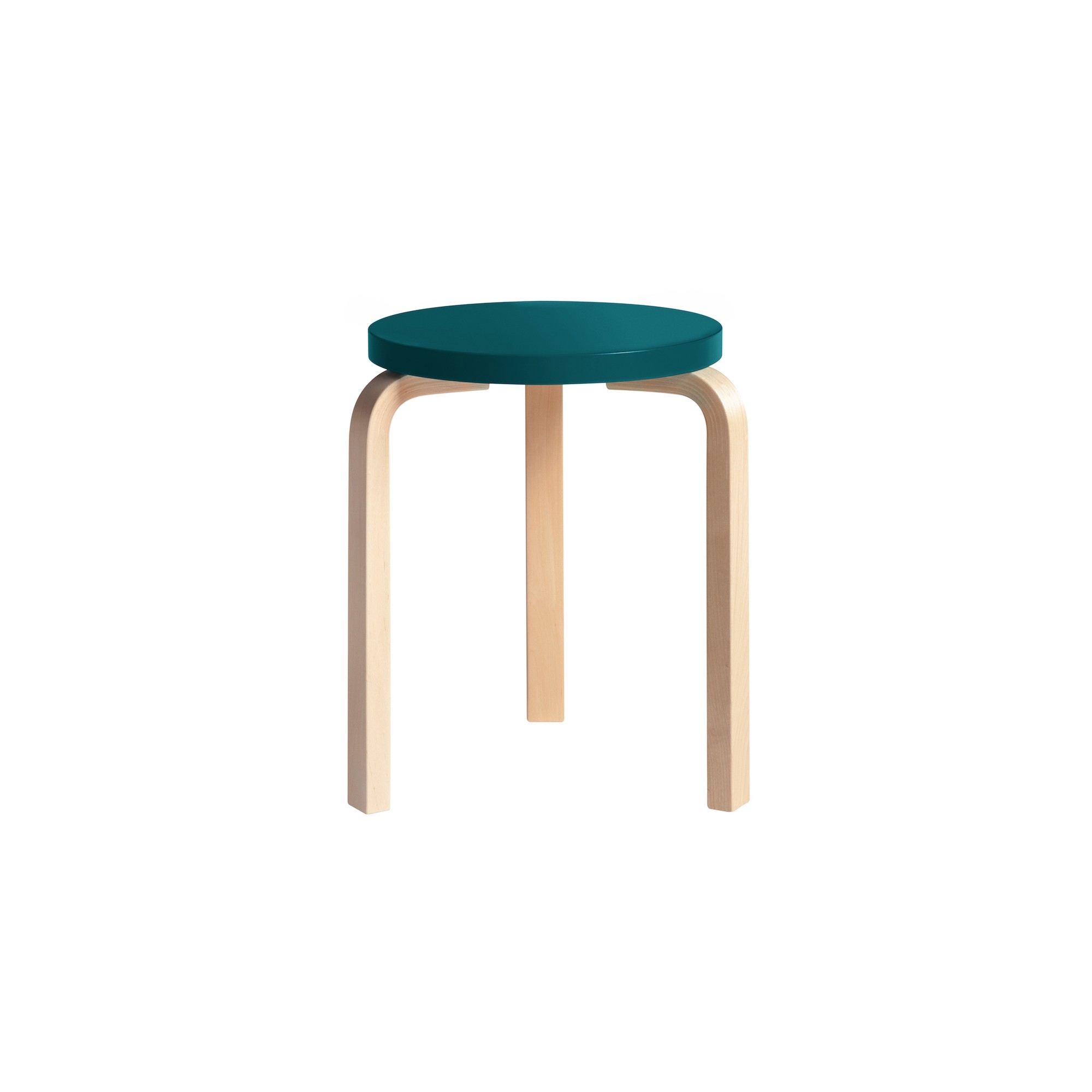 petrol / birch - Stool 60 - Artek