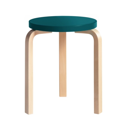 petrol / birch - Stool 60 - Artek