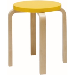 jaune / bouleau - Stool E60 - édition classique - Artek