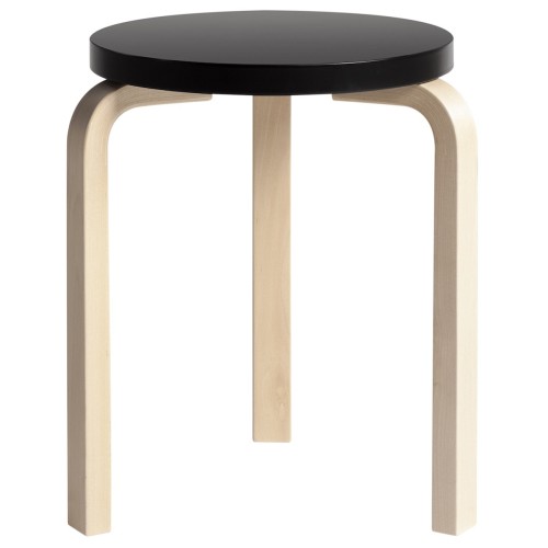 assise noir / bouleau - Stool 60 - Artek