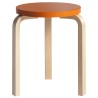 orange / birch - Stool 60 - Artek