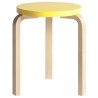 yellow / birch - Stool 60 - Paimio edition - Artek