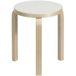 assise HPL blanche / bouleau - Stool 60 - édition classique - Artek