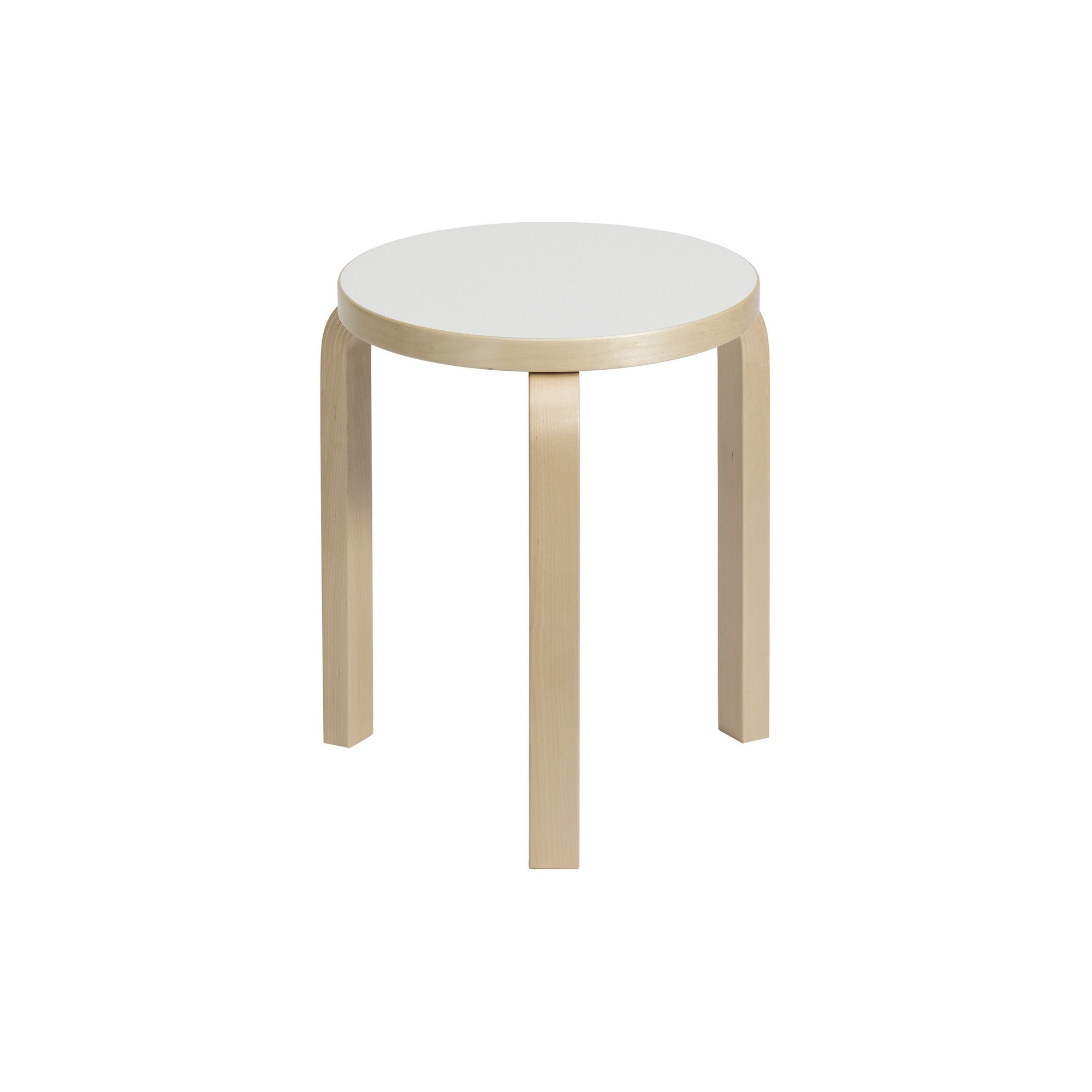 assise HPL blanche / bouleau - Stool 60 - édition classique - Artek