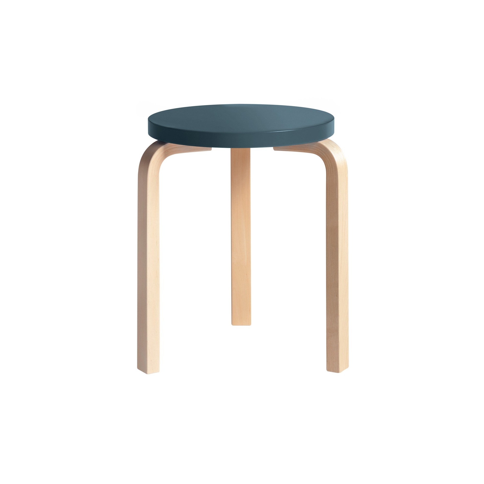 blue / birch - Stool 60 - Artek