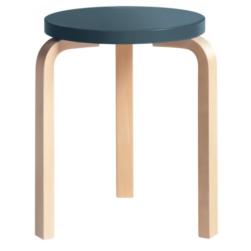 bleu / bouleau - Stool 60 - Artek