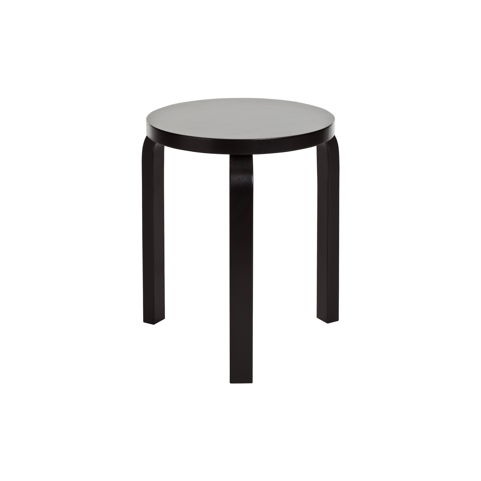 black lacquered - Stool 60 - classic edition - Artek