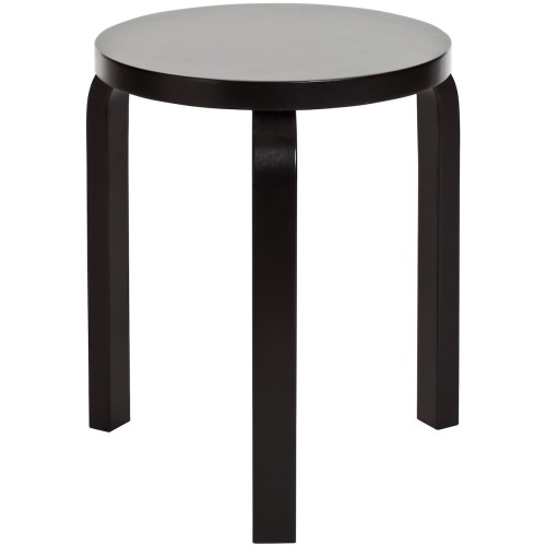 pieds et assise noirs - Stool 60 - édition classique - Artek