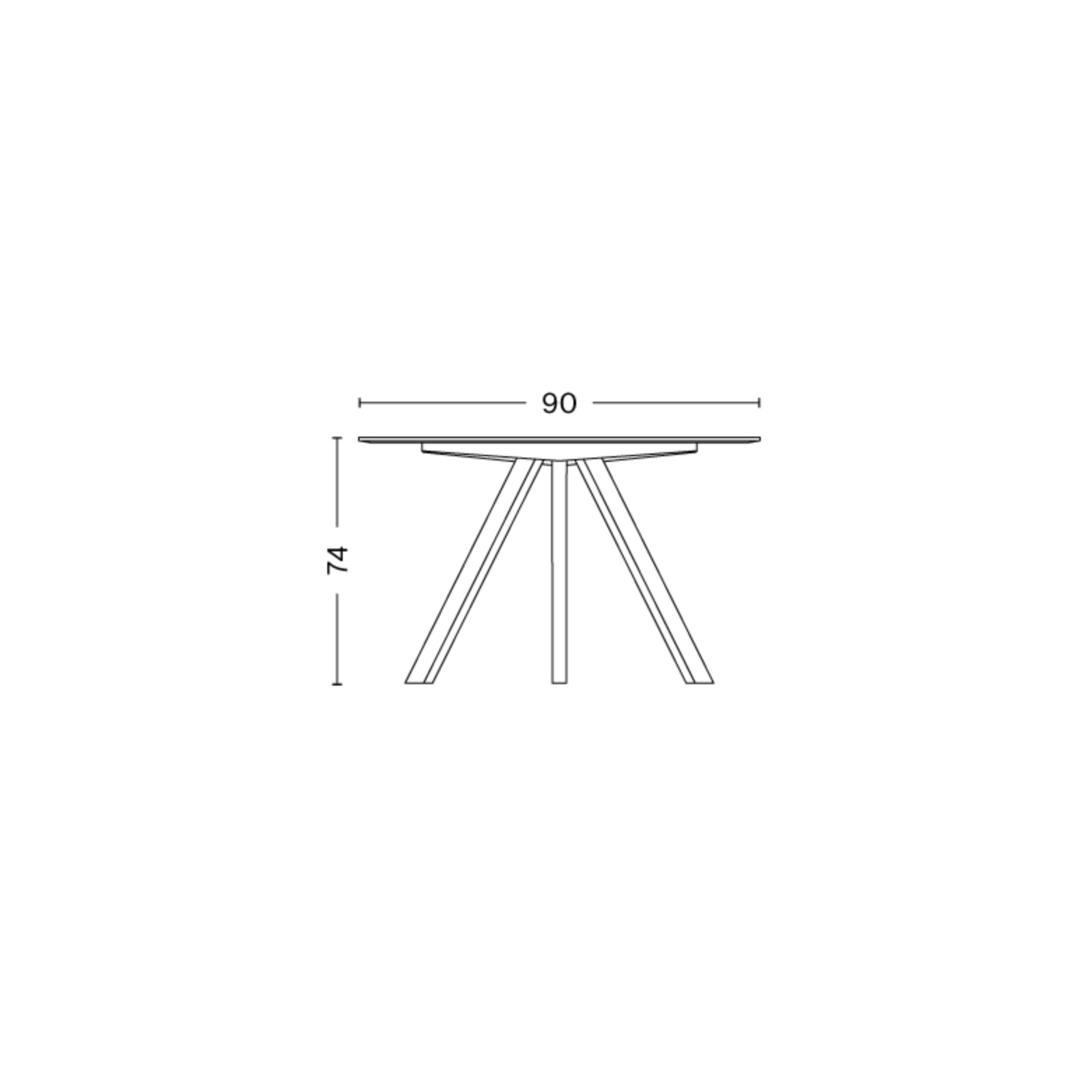 table CPH20 - Ø90 x H74 cm - HAY