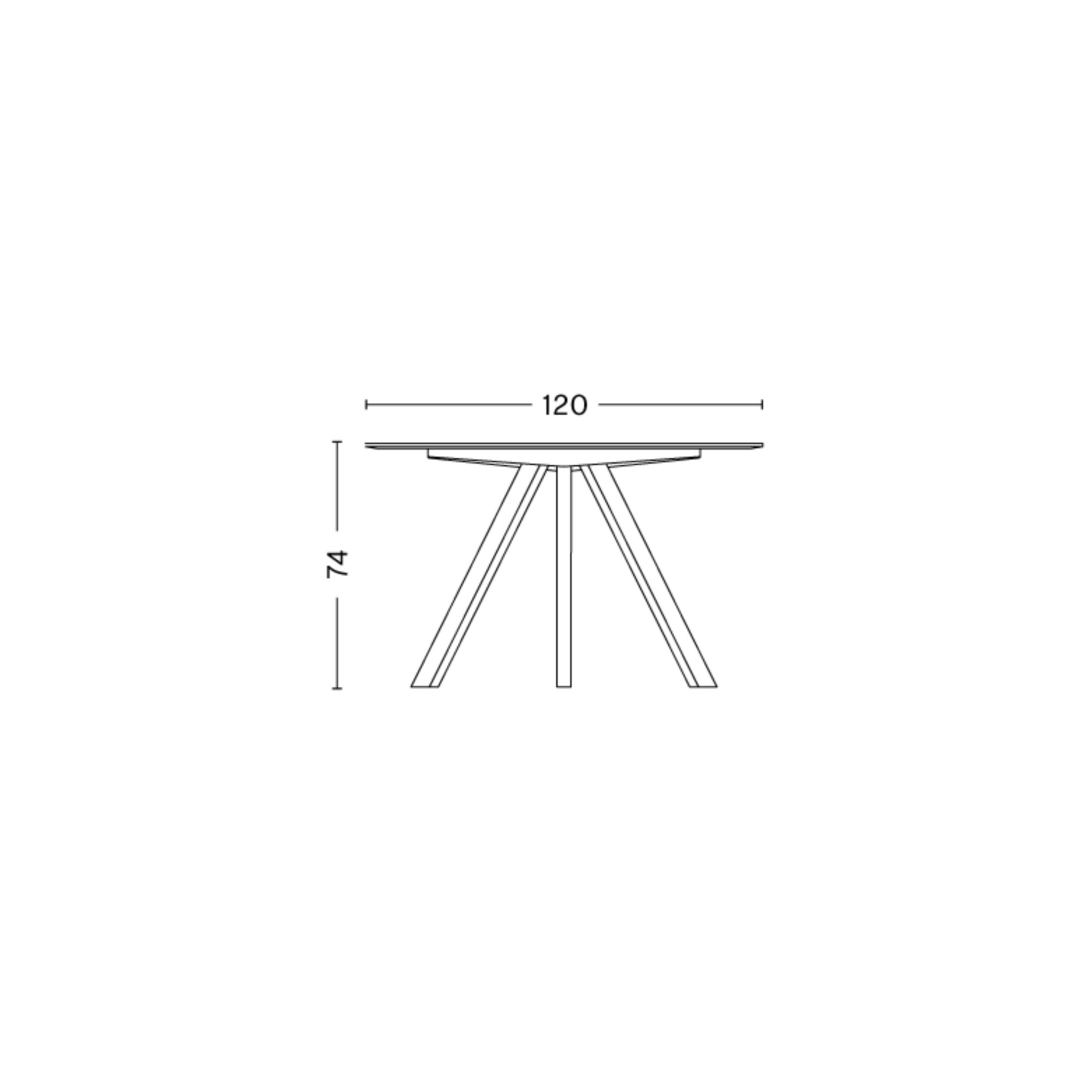 table CPH20 - Ø120 x H74 cm - HAY