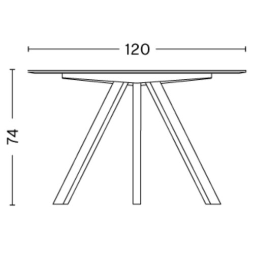 table CPH20 - Ø120 x H74 cm - HAY