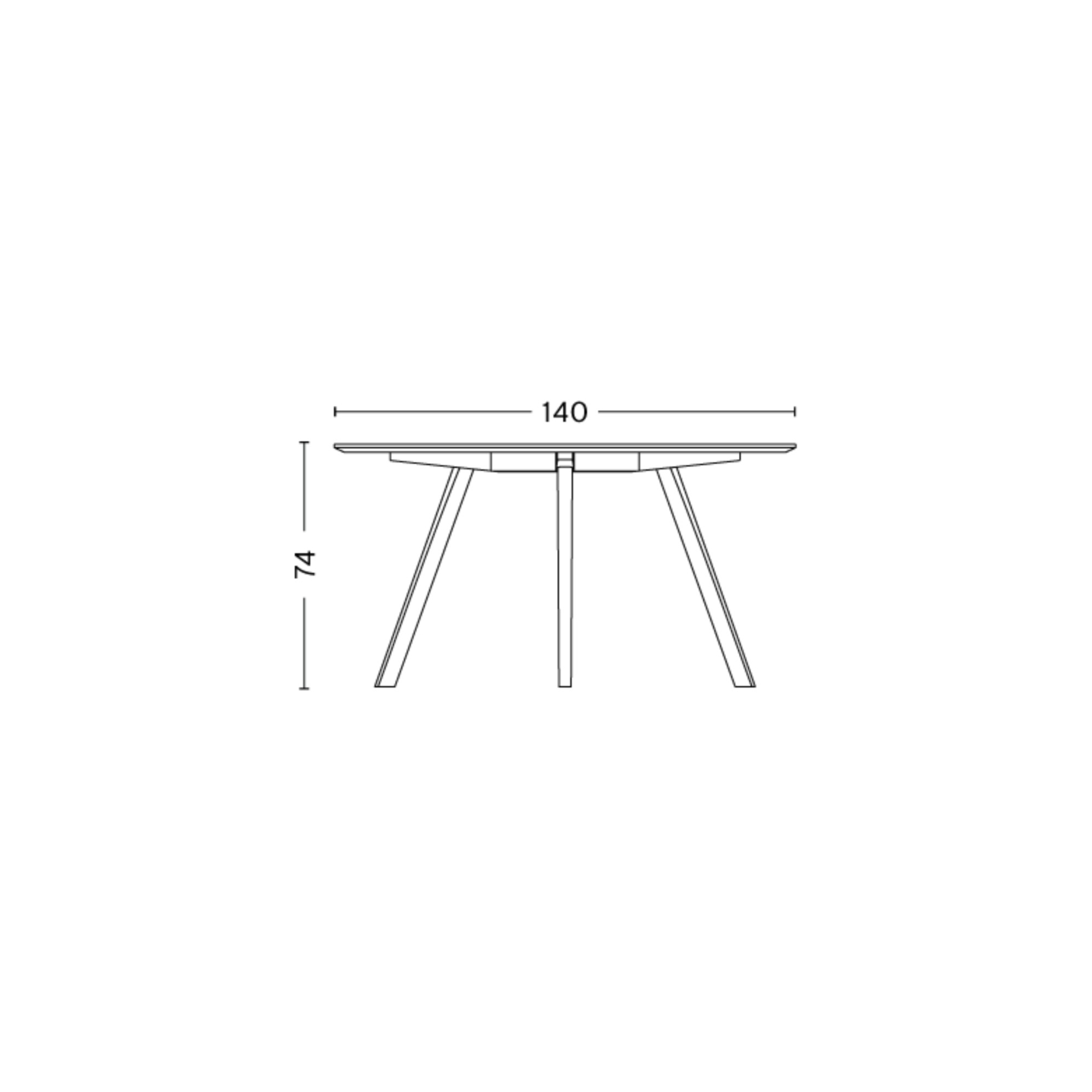 CPH25 Table – Ø140 x H74 cm - HAY