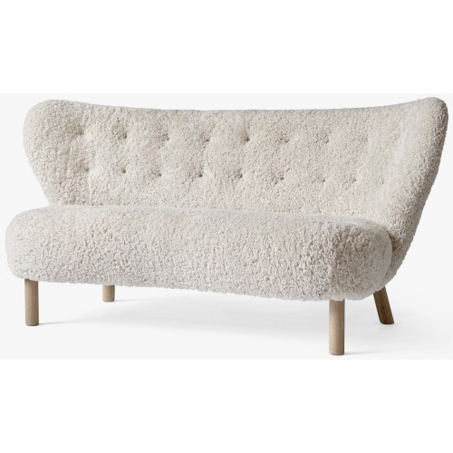 Little Petra sofa VB2 - sheepskin Moonlight + oak - &Tradition