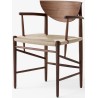 Drawn chair HM4 with armrests - walnut - &Tradition