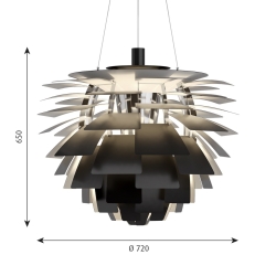 PH Artichoke black Ø72 cm - Louis Poulsen