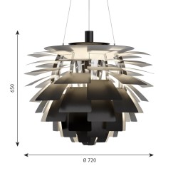 PH Artichoke noire Ø84 cm - Louis Poulsen