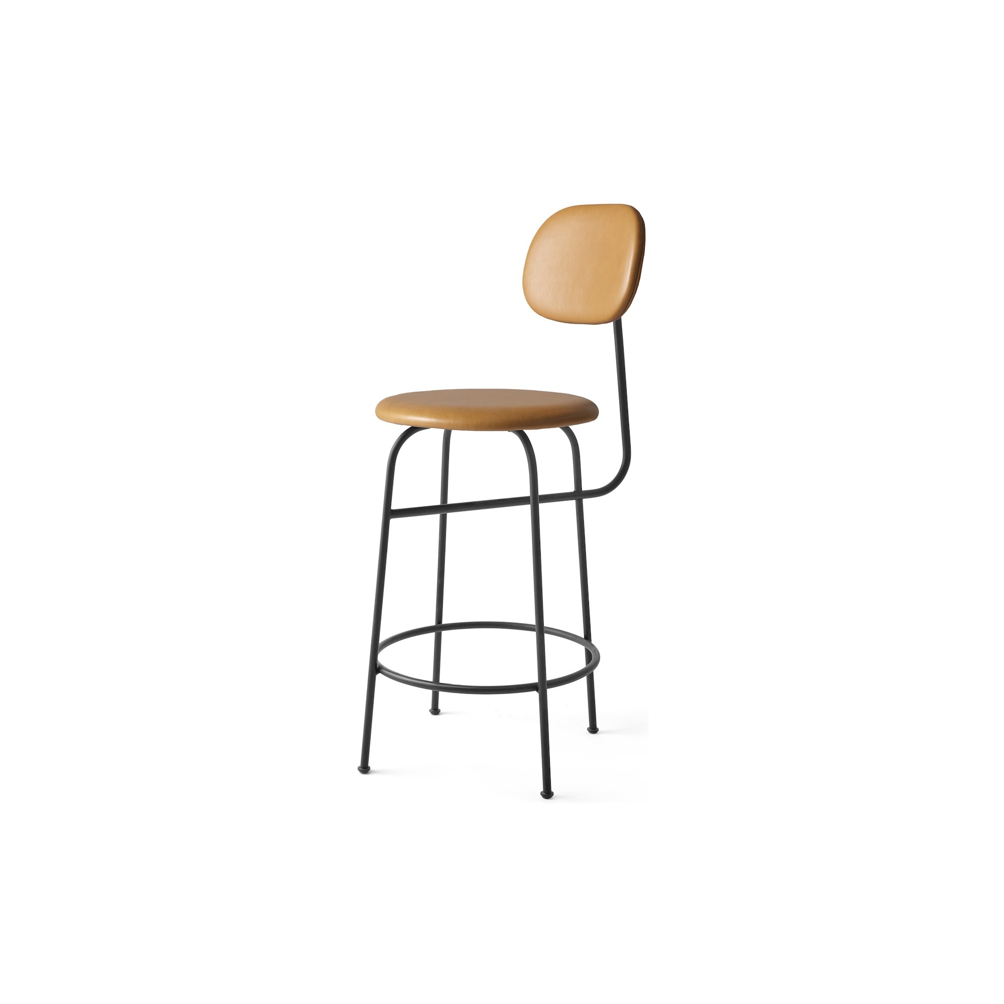 H63,5 cm - seat + back Dakar leather 0250 - Afteroom Counter Chair Plus - Audo Copenhagen