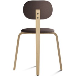 Afteroom Plywood Dining chair - chêne naturel + assise et dossier tissu Gaja 61114 - Audo Copenhagen