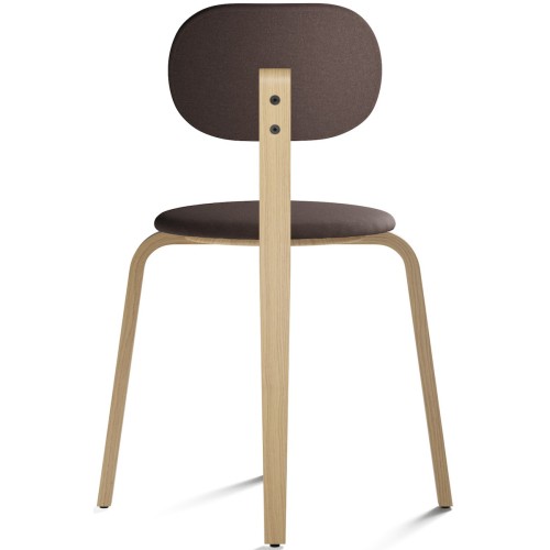 Afteroom Plywood Dining chair - chêne naturel + assise et dossier tissu Gaja 61114 - Audo Copenhagen